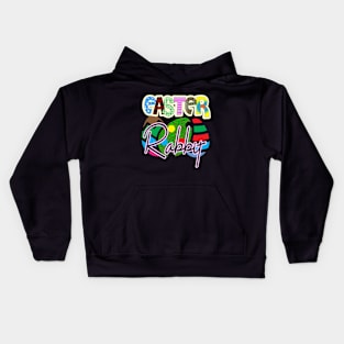 Easter Rabbit Eggs Kids Hoodie